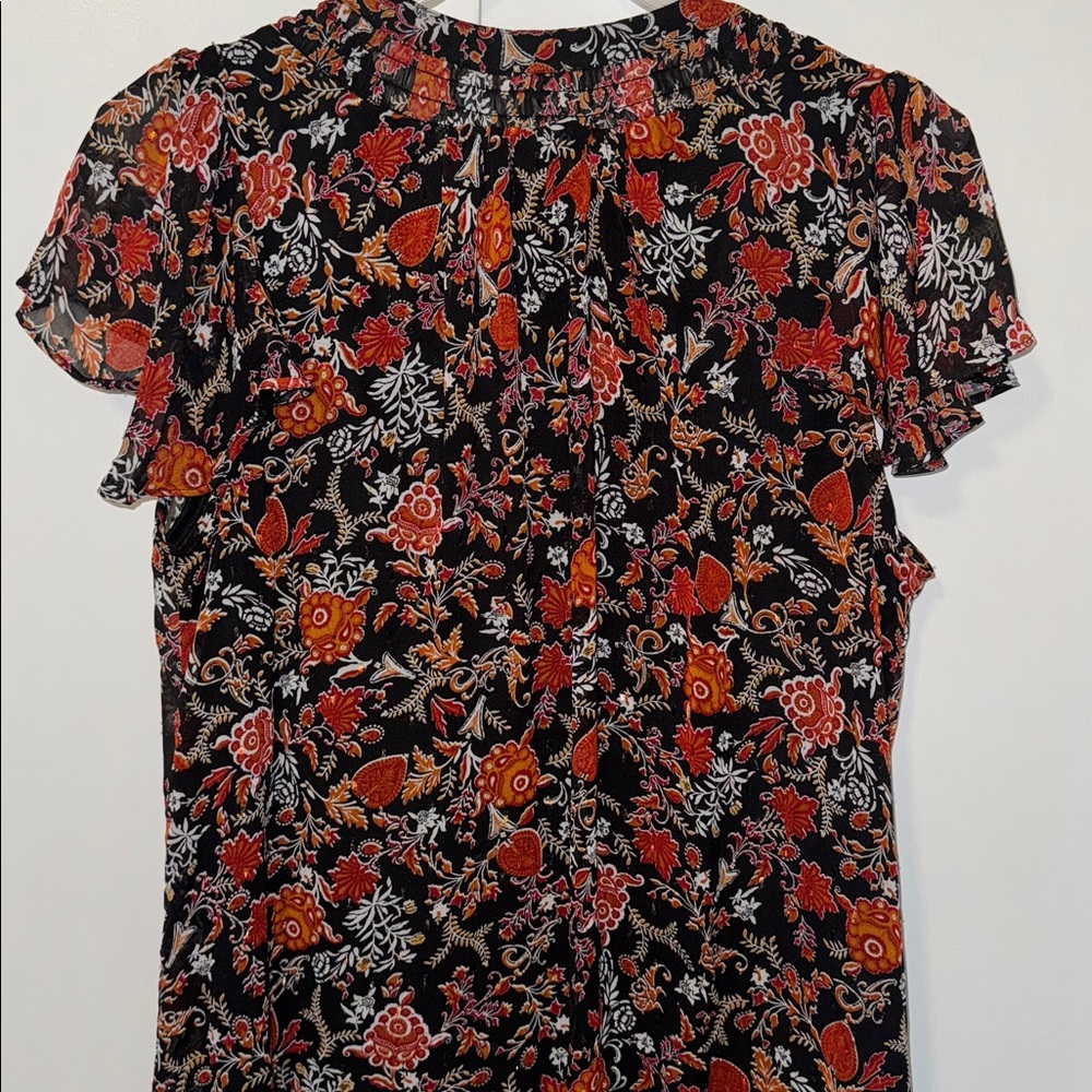 Cloth & Portrait Boho Maxi Dress w Ruffle Hem & Flutter Sleeve Women’s XXL 2X - Picture 8 of 12